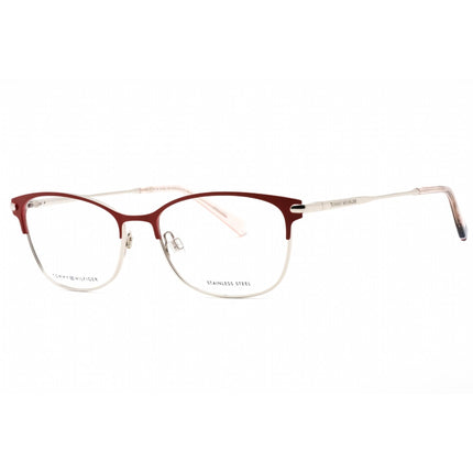 Tommy Hilfiger Women's Eyeglasses - Burgundy Metal Rectangular Frame | TH 1958 00AN 00 ,