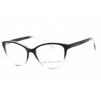 Armani Exchange Women's Eyeglasses - Black/Grey Cat Eye Plastic Frame | AX3053 8255 ,