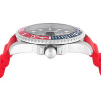 Invicta Men's Watch - Pro Diver Rotating Bezel Blue Dial Red Silicone Strap | 47164 ,