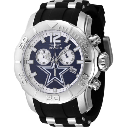 Invicta Men's Watch - NFL Dallas Cowboys Quartz Blue Carbon Fiber Dial Strap | 48000 ,