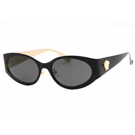 Versace Women's Sunglasses - Black Metal Cat Eye Shape Full Rim Frame | 0VE2263 143387 ,