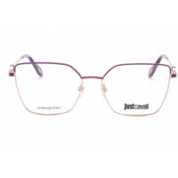 Just Cavalli Women's Eyeglasses - Shiny Red Gold Metal Butterfly Frame | VJC013 0E59 ,