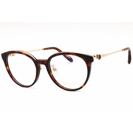 Chopard Women's Eyeglasses - Shiny Havana Plastic Oval Full Rim Frame | VCH331S 0714 ,