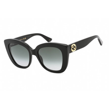 Gucci Unisex Sunglasses - Black Cat Eye Plastic Frame Grey Gradient Lens | GG0327S 001 ,