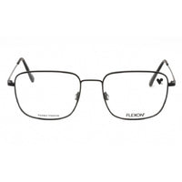 Flexon Men's Eyeglasses - Matte Black Metal Square Full Rim Frame | FLEXON H6064 002 ,
