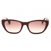 Moschino Women's Sunglasses - Burgundy Cat Eye Shape Full Rim Frame | MOS130/S 0LHF HA ,
