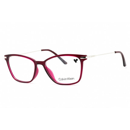 Calvin Klein Women's Eyeglasses - Crystal Deep Berry Cat Eye Shape Frame | CK20705 653 ,