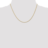 14K 1.55mm Carded Cable Rope Chain | 11RY ,