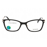 Guess Women's Eyeglasses - Shiny Black Plastic Cat Eye Full Rim Frame | GU2890-D 001 ,