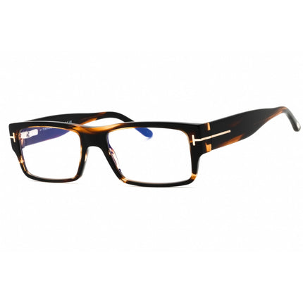 Tom Ford Men's Eyeglasses - Dark Brown/Other Rectangular Full Rim Frame | FT5835-B 050 ,