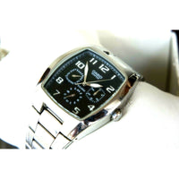 Casio Men's Quartz Watch - Edifice Black Dial Stainless Steel Bracelet | EF306D-1A ,