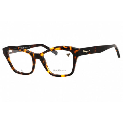Salvatore Ferragamo Women's Eyeglasses - Dark Tortoise Acetate Cat Eye | SF2951 219 ,