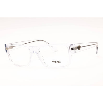 Versace Men's Eyeglasses - Crystal Plastic Rectangular Full Rim Frame | 0VE3342 148 ,