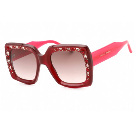 Carolina Herrera Women's Sunglasses - Burgundy Pink Plastic Frame | HER 0178/S 00T5 HA ,