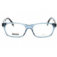 Hugo Boss Men's Eyeglasses - Blue Horn Plastic Rectangular Frame | BOSS 1645 038I 00 ,