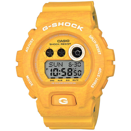 Casio Men's Watch - G-Shock World Time Digital Dial Yellow Resin Strap | GDX6900HT-9 ,