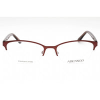 Adensco Women's Eyeglasses - Matte Plum Metal Oval Half Rim Frame | AD 238 0U7I 00 ,
