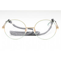 M Missoni Women's Eyeglasses - Gold Green Metal Round Full Rim | MMI 0022 0PEF 00 ,