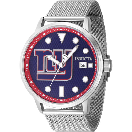 Invicta Men's Watch - NFL New York Giants Quartz Blue Dial Steel Mesh Bracelet | 47974 ,