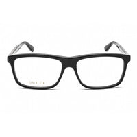 Gucci Unisex Eyeglasses - Black Plastic Rectangular Shape Full Rim Frame | GG0384O 004 ,