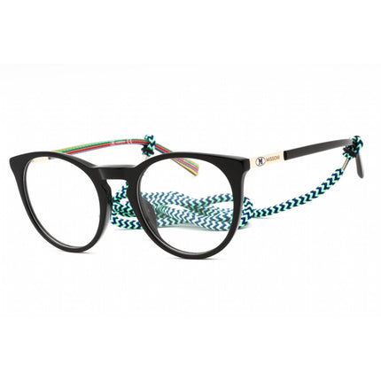 M Missoni Women's Eyeglasses - Black Plastic Round Full Rim Frame | MMI 0050 0807 00 ,