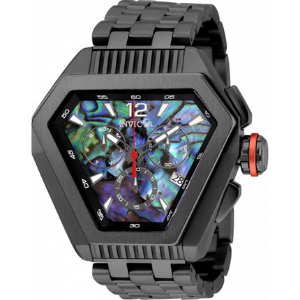 Invicta Men's Watch - Speedway Chronograph Green and Blue Dial Black Bracelet | 35312 ,