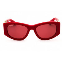 Salvatore Ferragamo Women's Sunglasses - Red Acetate Oval Full Rim Frame | SF1082S 600 ,