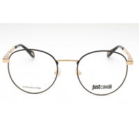 Just Cavalli Women's Eyeglasses - Black On Rose Gold Metal Round Frame | VJC017 0301 ,
