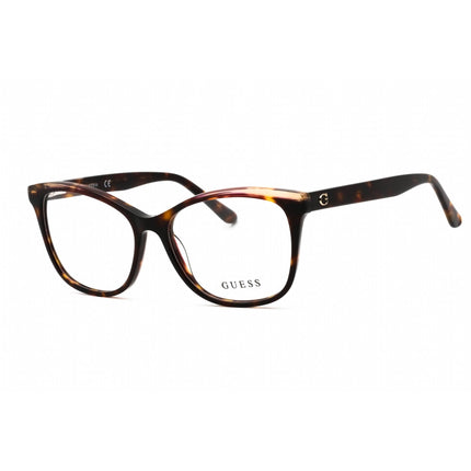 Guess Women's Eyeglasses - Havana/Other Cat Eye Acetate Full Rim Frame | GU2723 056 ,