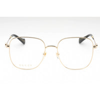 Gucci Women's Eyeglasses - Gold Metal Square Full Rim Frame Clear Lens | GG1144O 001 ,