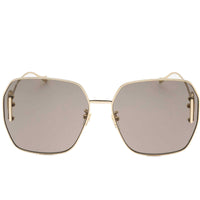 Gucci Women's Sunglasses - Gold Butterfly Full Rim Frame Brown Lens | GG1207SA 005 ,