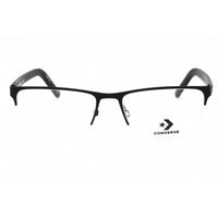 Converse Men's Eyeglasses - Matte Black Metal Rectangular Half Rim Frame | CV3016 001 ,