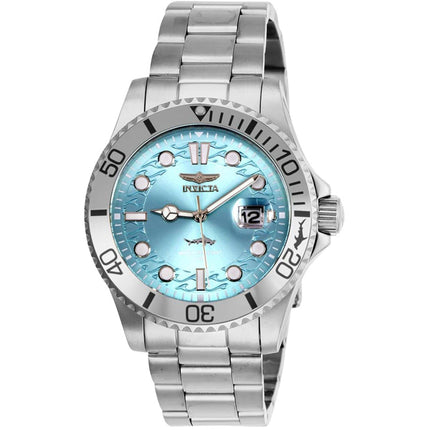 Invicta Men's Watch - Pro Diver Quartz Light Blue Dial Steel Bracelet | 44715 ,