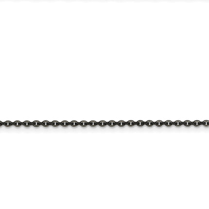 Stainless Steel IP Black-plated 2.30mm 22in Cable Chain ,