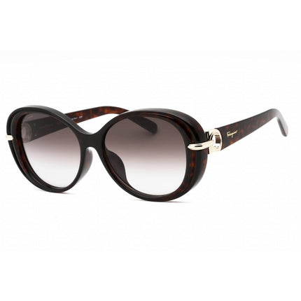 Salvatore Ferragamo Women's Sunglasses - Tortoise Oval Full Rim Frame | SF1076SLB 240 ,