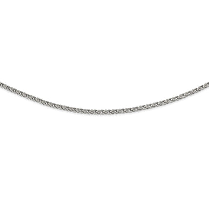 Stainless Steel Polished Fancy Circle Link 18in Chain ,