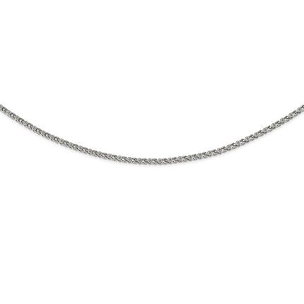 Stainless Steel Polished Fancy Link 22in Chain ,
