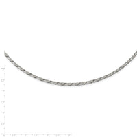 Stainless Steel Polished Fancy Link 22in Chain ,