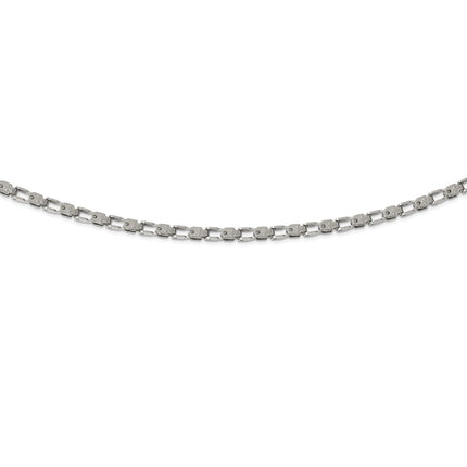Stainless Steel Polished Fancy Link 24in Chain ,