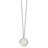 Stainless Steel Polished Infinity Moveable 16.5in with 1.25in ext. Necklace ,