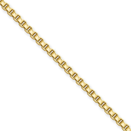 Stainless Steel IP Gold-plated 2.4mm 22in Box Chain ,