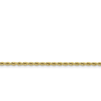 Stainless Steel IP Yellow-plated 2.4mm 24in Rope Chain ,