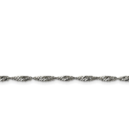 Stainless Steel 3.0mm 20in Singapore Chain ,