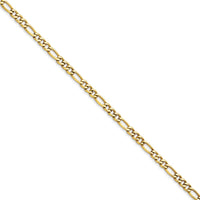 Stainless Steel IP Yellow-plated 6.30mm 8in Figaro Chain ,