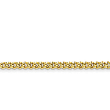 Stainless Steel IP Gold-plated 4.0mm 22in Round Curb Chain ,