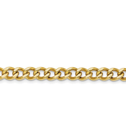 Stainless Steel IP Gold-plated 7.5mm 20in Curb Chain ,