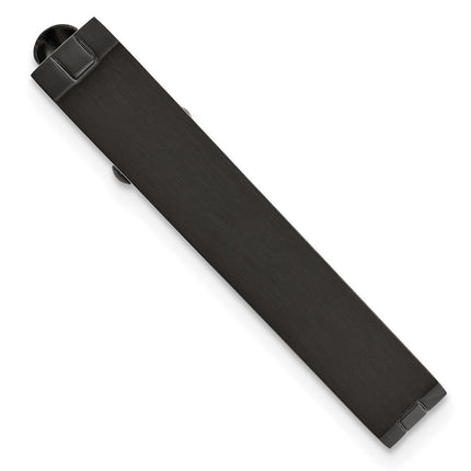 Stainless Steel Black IP-plated Tie Bar ,