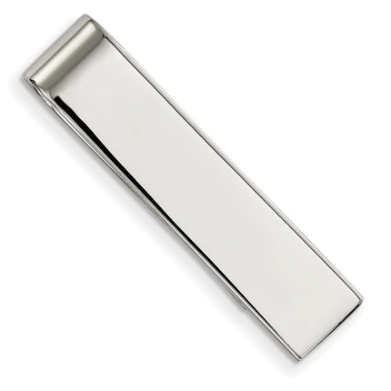 Stainless Steel Polished Tie Bar / Money Clip ,