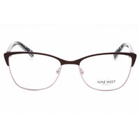 Nine West Women's Eyeglasses - Satin Solid Plum Cat Eye Metal Frame | NW8011 505 ,