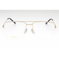 Gucci Women's Eyeglasses - Gold Half Rim Metal Frame | GG1415O 001 ,